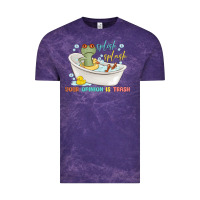 Cloud Purple splash splash your opinion is trash Vintage Tee - MaliasSmallBusiness