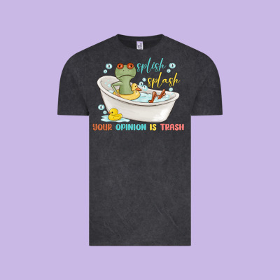 Splash Splash Your Opinion Is Trash Vintage Tee Designed By Maliassmallbusiness