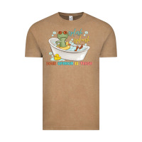 Vintage Coffee splash splash your opinion is trash Vintage Tee - MaliasSmallBusiness