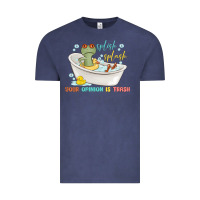 Vintage Denim splash splash your opinion is trash Vintage Tee - MaliasSmallBusiness