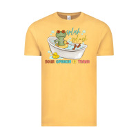 Vintage Mustard splash splash your opinion is trash Vintage Tee - MaliasSmallBusiness