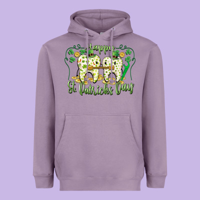 Happy St. Patrick's Day Tooth Dentist Heavyweight Hoodie Designed By Cowgirlartshop