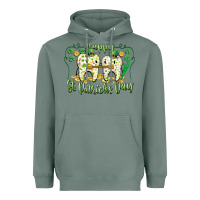 Sage Happy St. Patrick's Day Tooth Dentist Heavyweight Hoodie - CowGirlArtShop