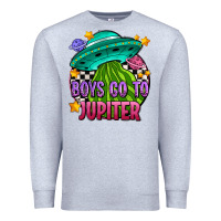 Heather Grey boys go to jupiter olıvıa Premium Sweatshirt - OliviaCreatesArt