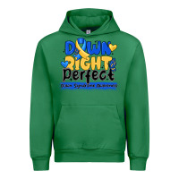 Emerald down right perfect down syndrome awareness Urban Hoodie - CowhideDigitalArt