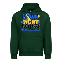 Forest Green down right perfect down syndrome awareness Urban Hoodie - CowhideDigitalArt
