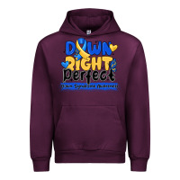 Mauve Wine down right perfect down syndrome awareness Urban Hoodie - CowhideDigitalArt