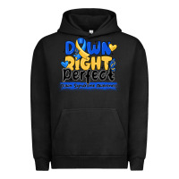 Pigment Black down right perfect down syndrome awareness Urban Hoodie - CowhideDigitalArt
