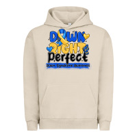 Pigment French Oak down right perfect down syndrome awareness Urban Hoodie - CowhideDigitalArt