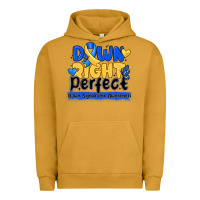 Pigment Peanut Butter down right perfect down syndrome awareness Urban Hoodie - CowhideDigitalArt