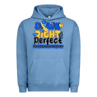 Pigment Pebble Blue down right perfect down syndrome awareness Urban Hoodie - CowhideDigitalArt