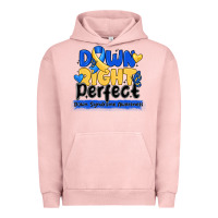 Pigment Salmon down right perfect down syndrome awareness Urban Hoodie - CowhideDigitalArt