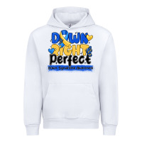 White down right perfect down syndrome awareness Urban Hoodie - CowhideDigitalArt