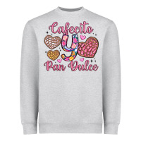 Heather Grey cafecito y pan dulce Heavyweight Sweatshirt - Artiststas