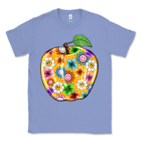 Colony Blue colorful flora apple teacher Classic Tee - NancyCooperArtShop