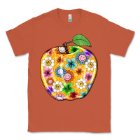 Copper colorful flora apple teacher Classic Tee - NancyCooperArtShop