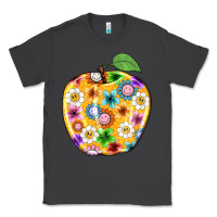 Smoke colorful flora apple teacher Classic Tee - NancyCooperArtShop