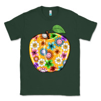 Sports Green colorful flora apple teacher Classic Tee - NancyCooperArtShop