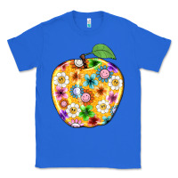 True Royal colorful flora apple teacher Classic Tee - NancyCooperArtShop