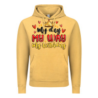 Vintage Mustard my day my way my birthday Vintage Hoodie - MaliasSmallBusiness
