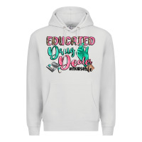 Dove Grey Educated drug dealer Nurse life Premium Hoodie - CowGirlArtShop