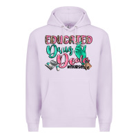 Lilac Educated drug dealer Nurse life Premium Hoodie - CowGirlArtShop