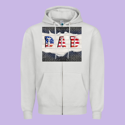 Fixer Dad Father's Day Zipper Hoodie Designed By Tumblerdesignbyshophia