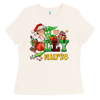 Bone jolly nurse with Christmas element Ladies Tee - AdoDesignShop