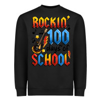 Black rockin' 100 days of school Heavyweight Sweatshirt - Artiststas