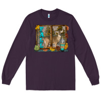 Plum White Tailed Buck Fall Long Sleeve Tee - LillyAllenDesigns