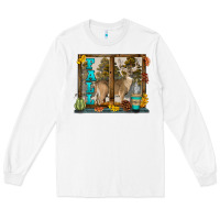 White White Tailed Buck Fall Long Sleeve Tee - LillyAllenDesigns