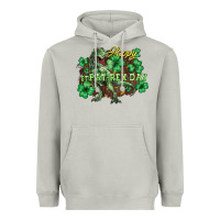 Moon Dust Happy St. Patrick's Day T-Rex Heavyweight Hoodie - HowdyJamesFarm