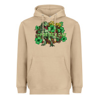 Mushroom Happy St. Patrick's Day T-Rex Heavyweight Hoodie - HowdyJamesFarm
