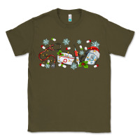 Army Green christmas nurse Classic Tee - MaliasSmallBusiness