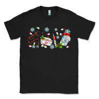 Black christmas nurse Classic Tee - MaliasSmallBusiness