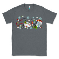 Charcoal Heather christmas nurse Classic Tee - MaliasSmallBusiness