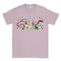 Lilac christmas nurse Classic Tee - MaliasSmallBusiness