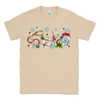 Mushroom christmas nurse Classic Tee - MaliasSmallBusiness