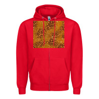 Red glitter cowhide Zipper Hoodie - TumblerDesignByShophia
