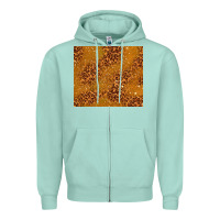 Seafoam glitter cowhide Zipper Hoodie - TumblerDesignByShophia