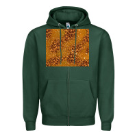 Sports Green glitter cowhide Zipper Hoodie - TumblerDesignByShophia
