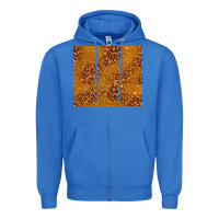 True Royal glitter cowhide Zipper Hoodie - TumblerDesignByShophia
