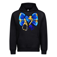 Foreset Green Down Syndrome Ribbon Urban Hoodie - CowhideDigitalArt