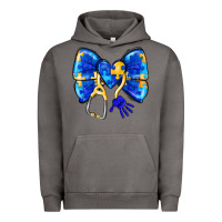 Pigment Tornado Down Syndrome Ribbon Urban Hoodie - CowhideDigitalArt