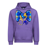 Tulip Down Syndrome Ribbon Urban Hoodie - CowhideDigitalArt