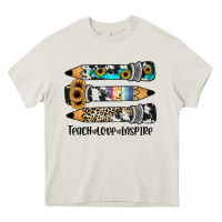 Western Pencils Teach Love Inspire Heavy Core Tee | Teevron