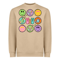Mushroom easter day smiley faces Heavyweight Sweatshirt - Artiststas