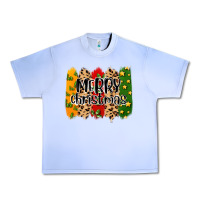 Grape Ice merry christmas brushstrokes Urban Heavy Tee - MaliasSmallBusiness