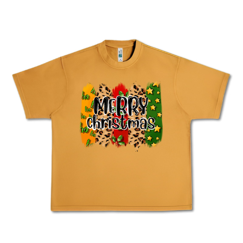 Merry Christmas Brushstrokes Urban Heavy Tee by MaliasSmallBusiness | Teevron