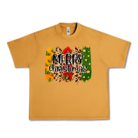Peanut Butter merry christmas brushstrokes Urban Heavy Tee - MaliasSmallBusiness
